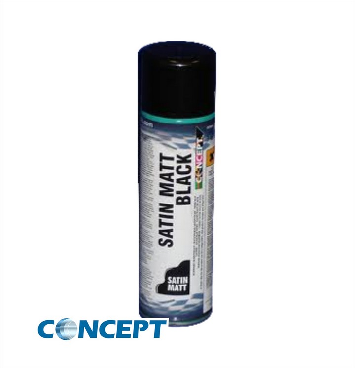 Concept Satin Matt Black Paint (450ml)